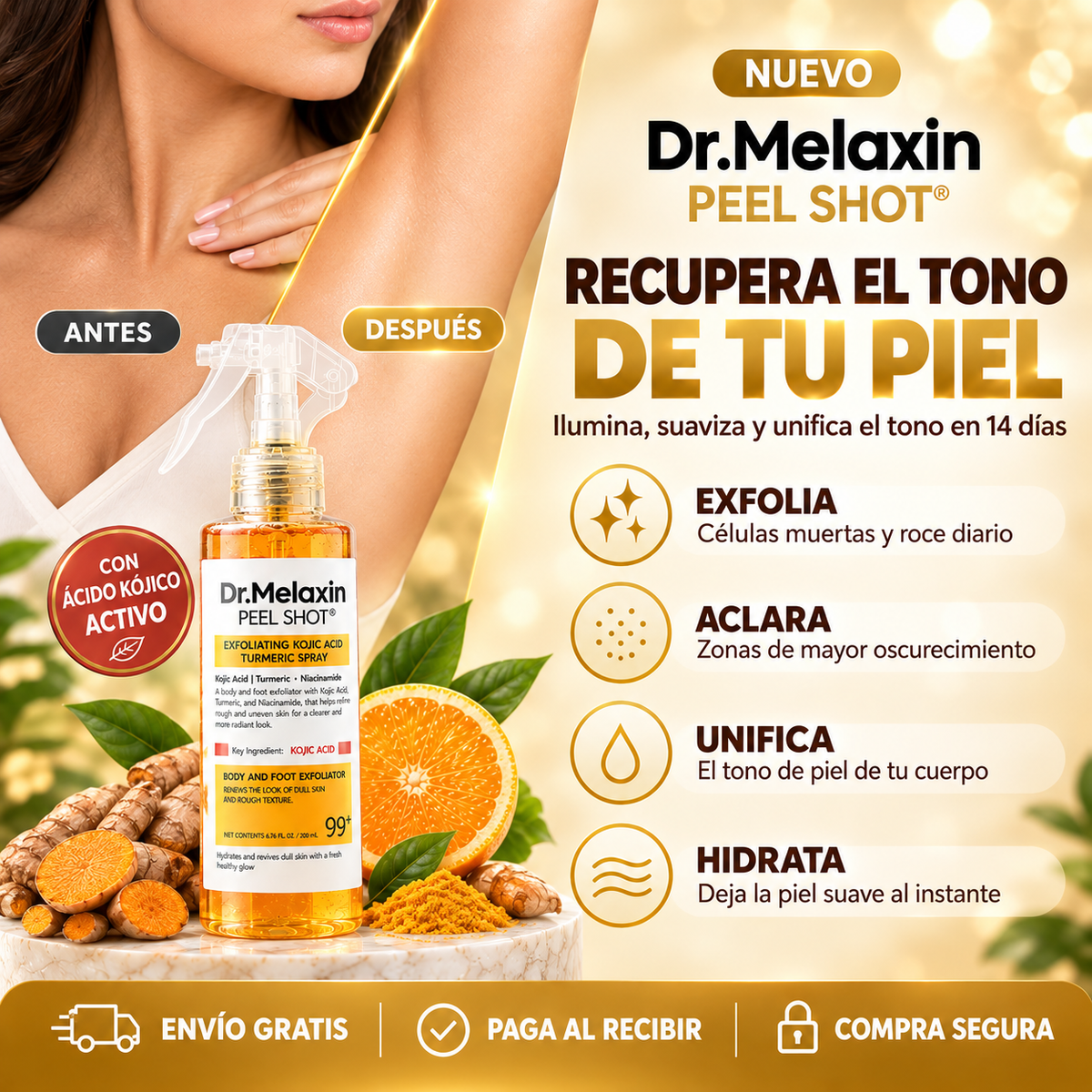 Exfoliante Aclarante I Depura Piel Dr. Melaxin ®