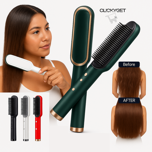 GlowBrush™ - Cepillo Alisador 3 en 1